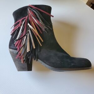 SAM EDELMAN Louie Suede Fringe Boot